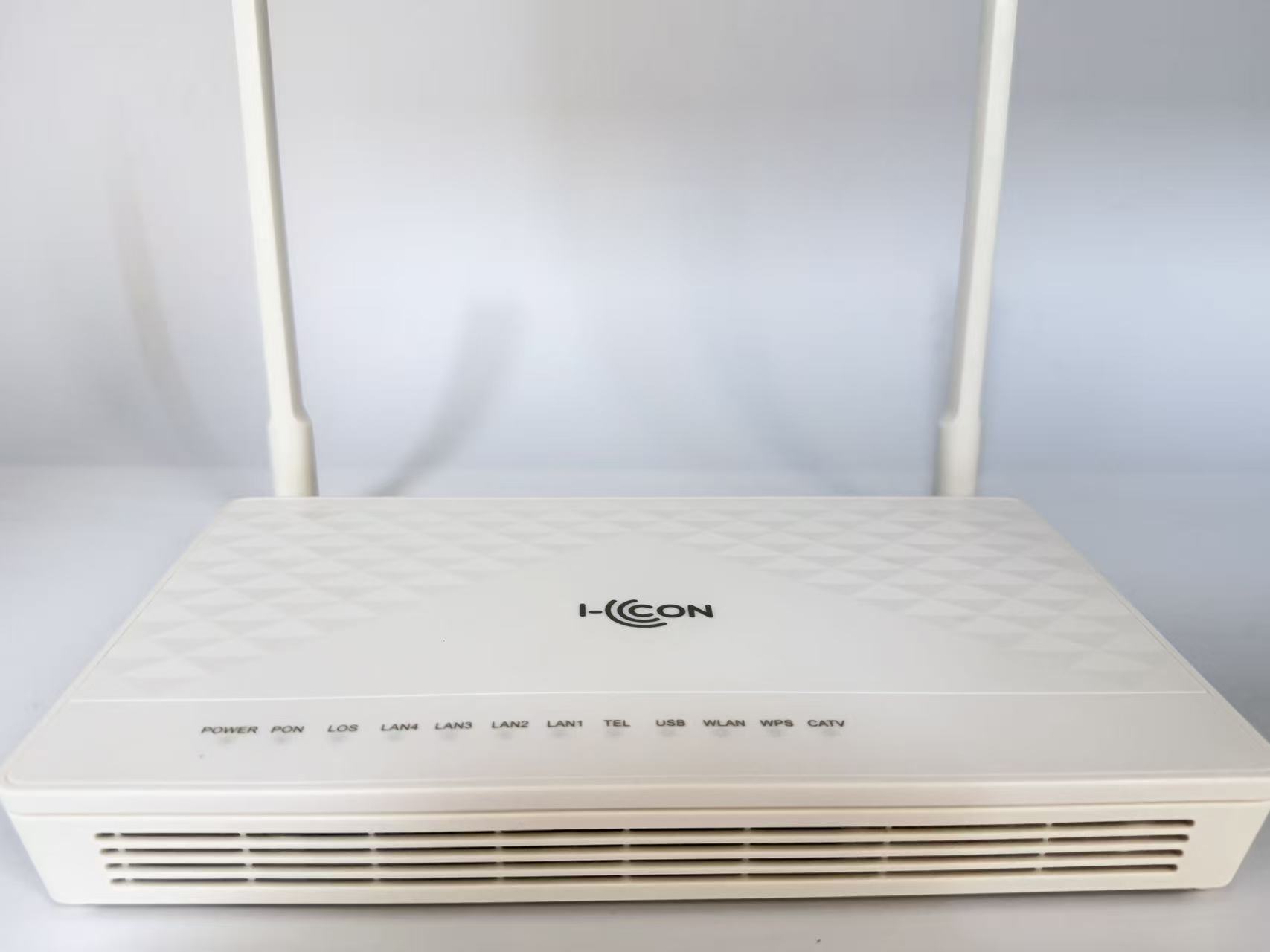 IC485WRF GPON 智能网关终端 — 4GE + 1POTS + USB + CATV + 双频 WiFi — I-CON 品牌