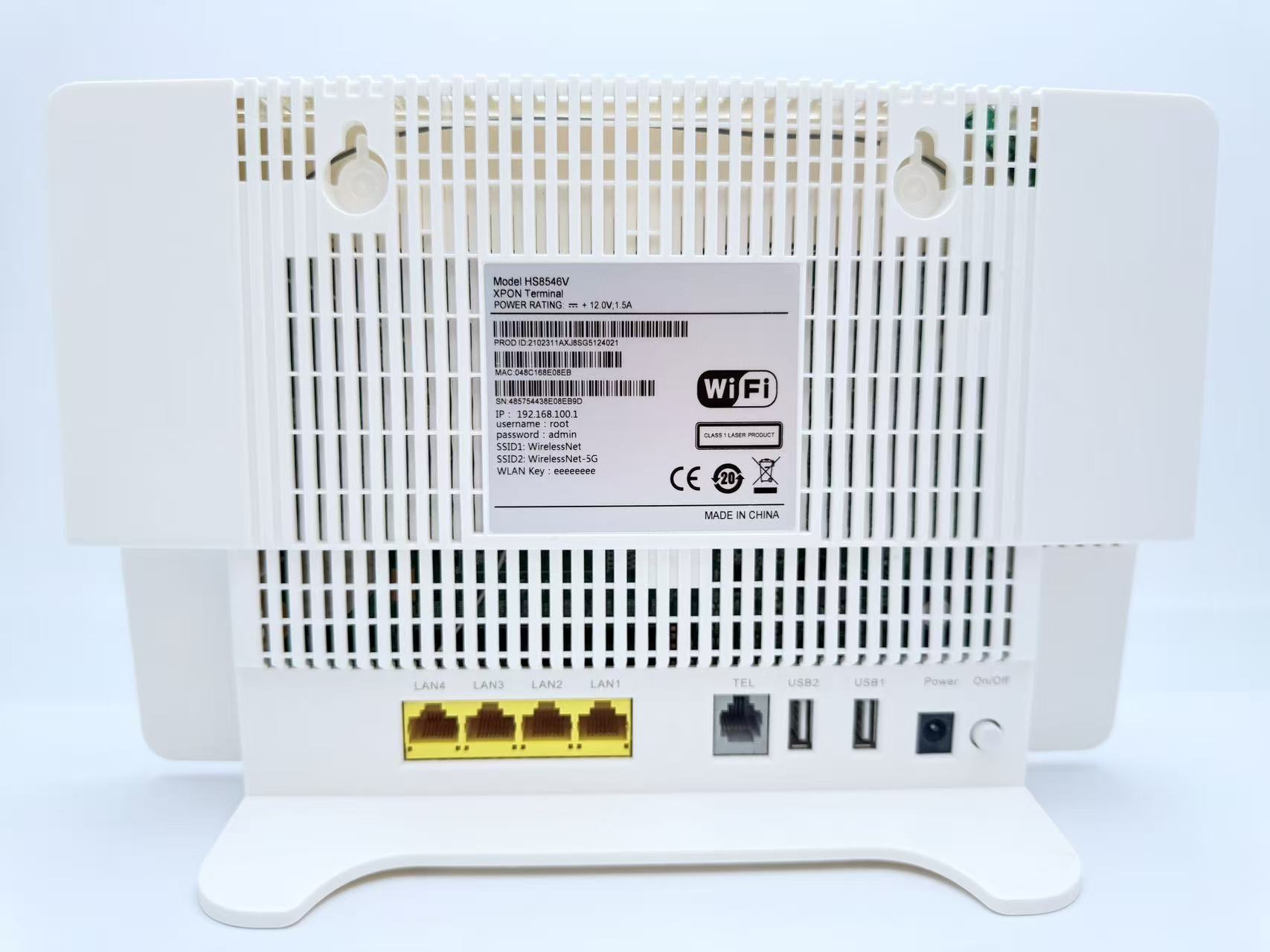HS8546V 后面板接口
